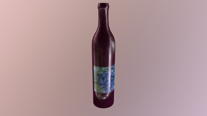 Bottiglia Della Lezione Di Blender 3D Model