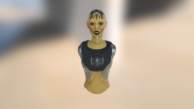 D' Vorah Face Rig 3D Model