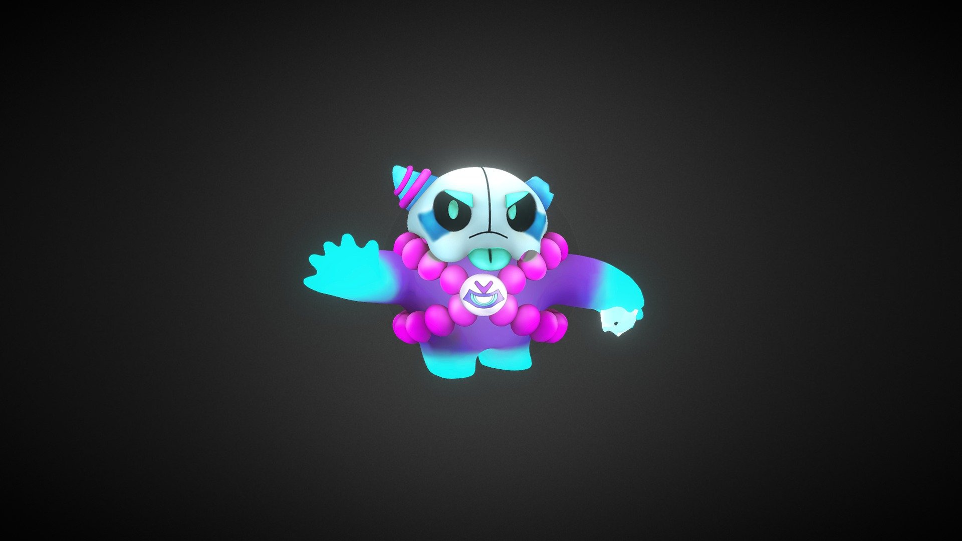 NEON IMP SQUEAK.Brawl Stars fun art - Download Free 3D model by ilwsq  (@ilwsq) [5caf05c]