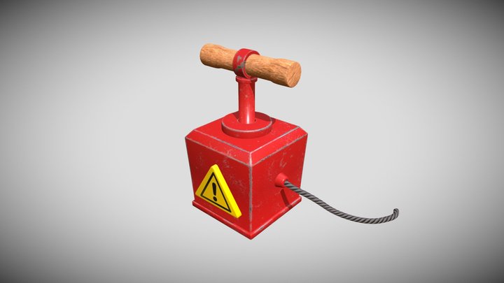 TNT Detonator Box 3D Model