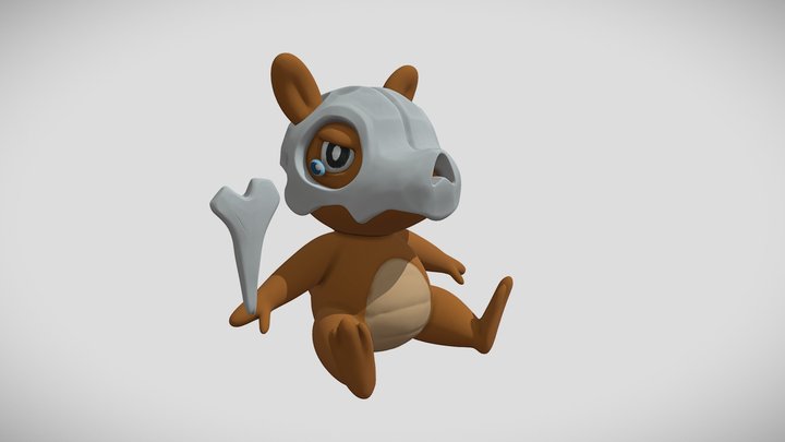 Cubone from Pokemon Reboot WIP 3D Model