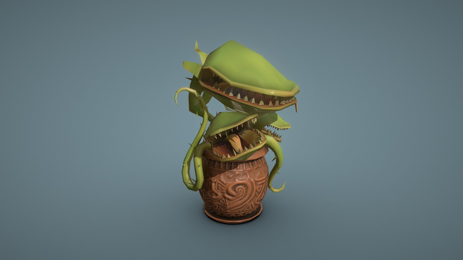 #LowPolyPlantChallenge | Carnivorous flower - Download Free 3D model by ...