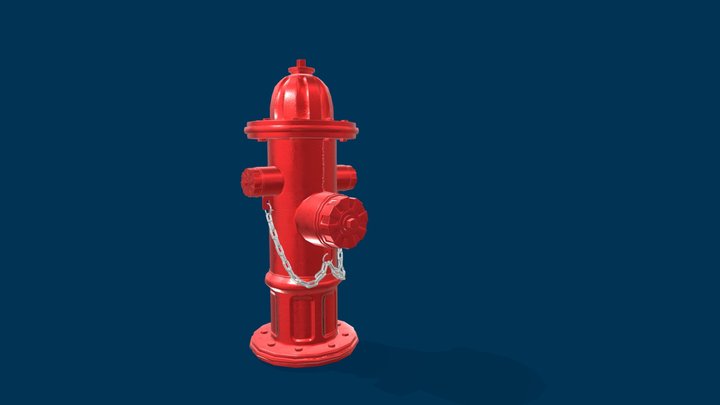 Fire Hydrant Straight Out The Factory V2 3D Model