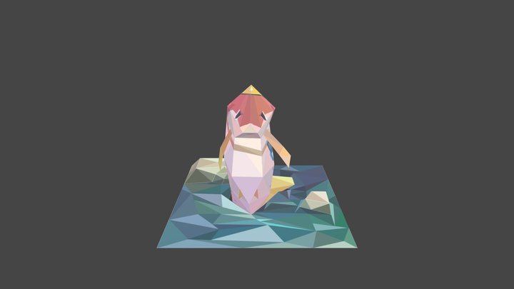 紙模型_櫻花鉤吻鮭 3D Model
