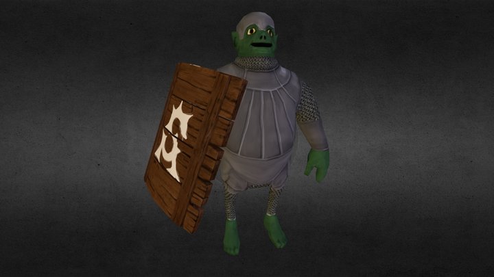 Textured Goblin 3D Model