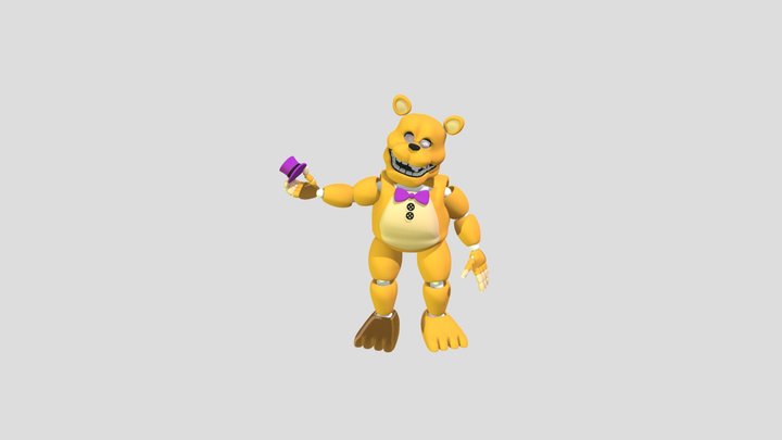 Image To Stl.com_TNAF Fredbear 3D Model