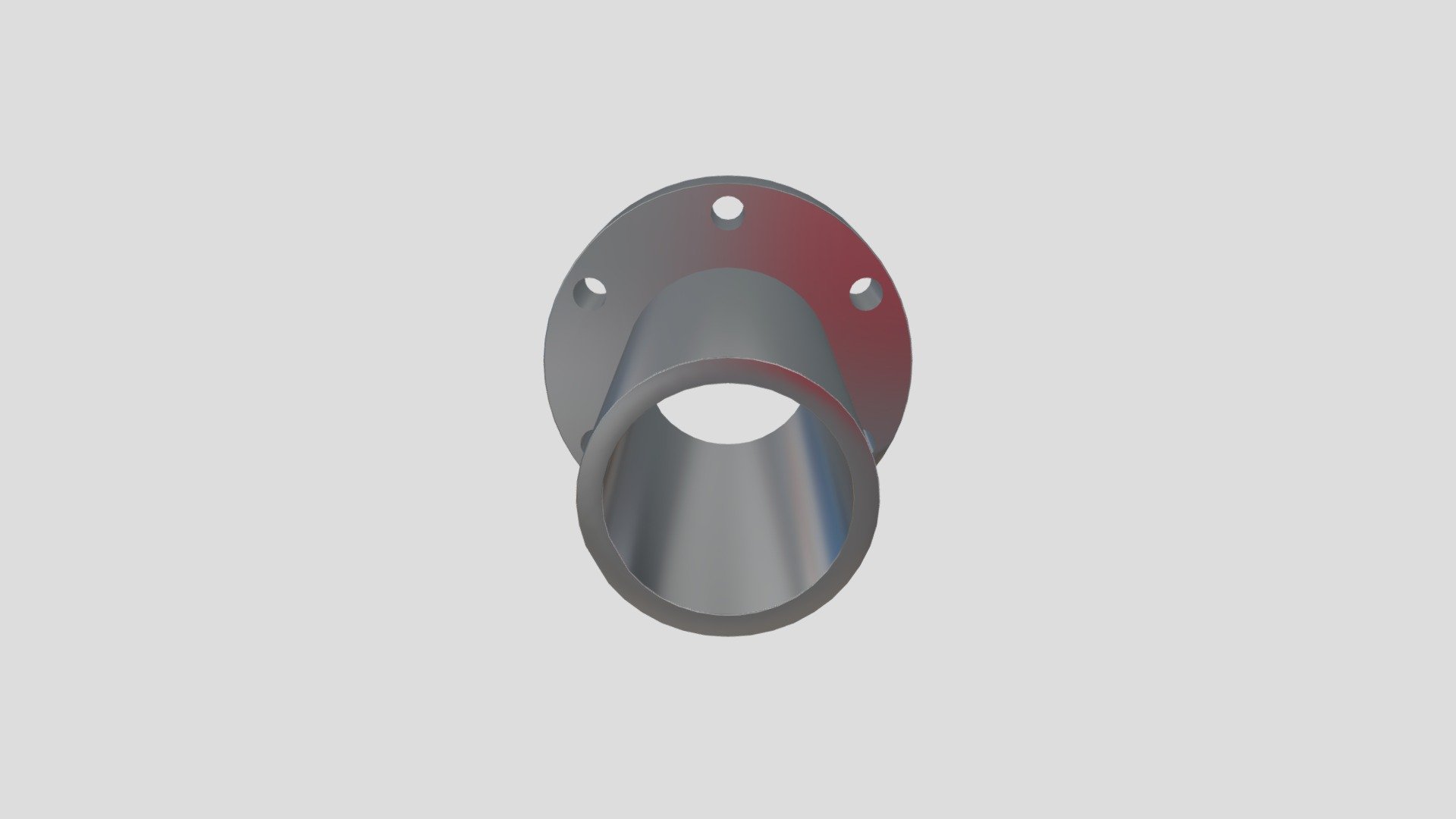 Half Nipple CF (Flange with a stub) — Sketchfab embed 3D viewer