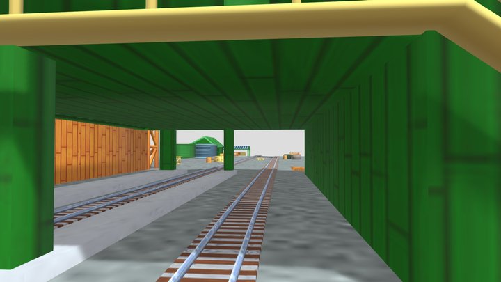 Brendam Docks Magical Tracks 3D Model