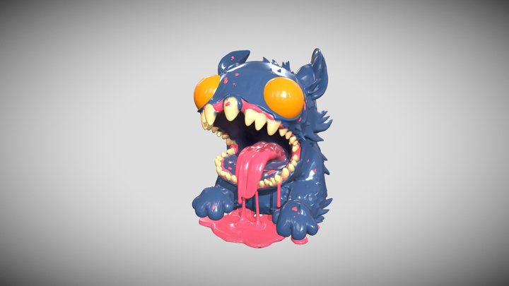 Monster Under The Bed 3D Model