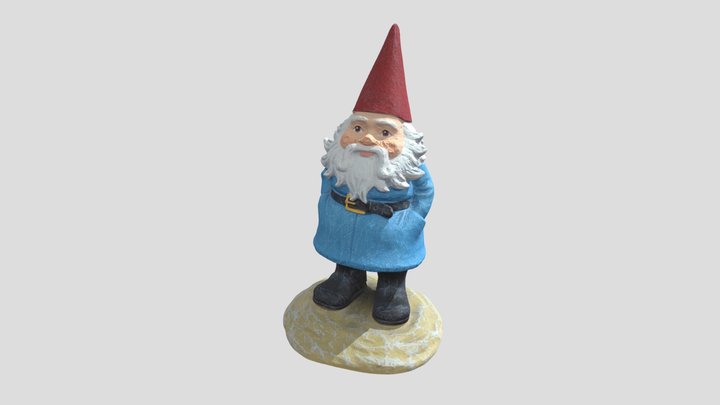 Photogrammetry High Poly- Travelocity Gnome 3D Model