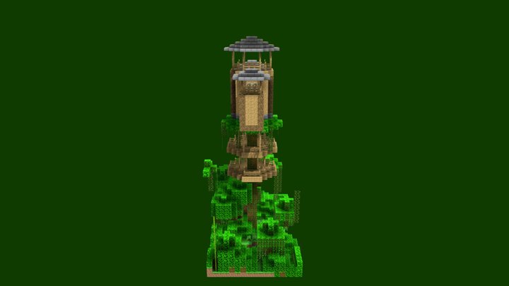 Jungle Treehouse 3D Model