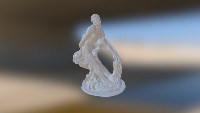 Milone sbranato dal leone 3D Model