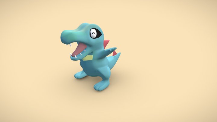 Totodile 3D Model