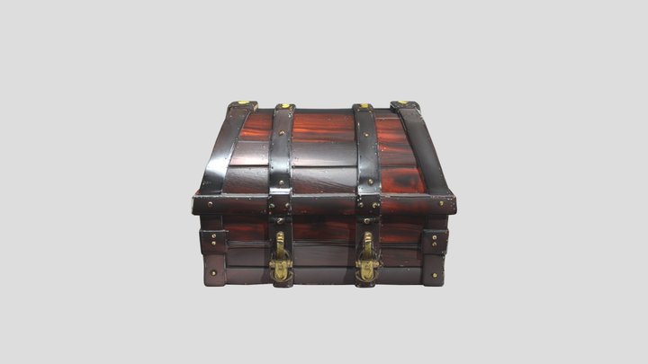 Leather Treasure Chest 3D Model