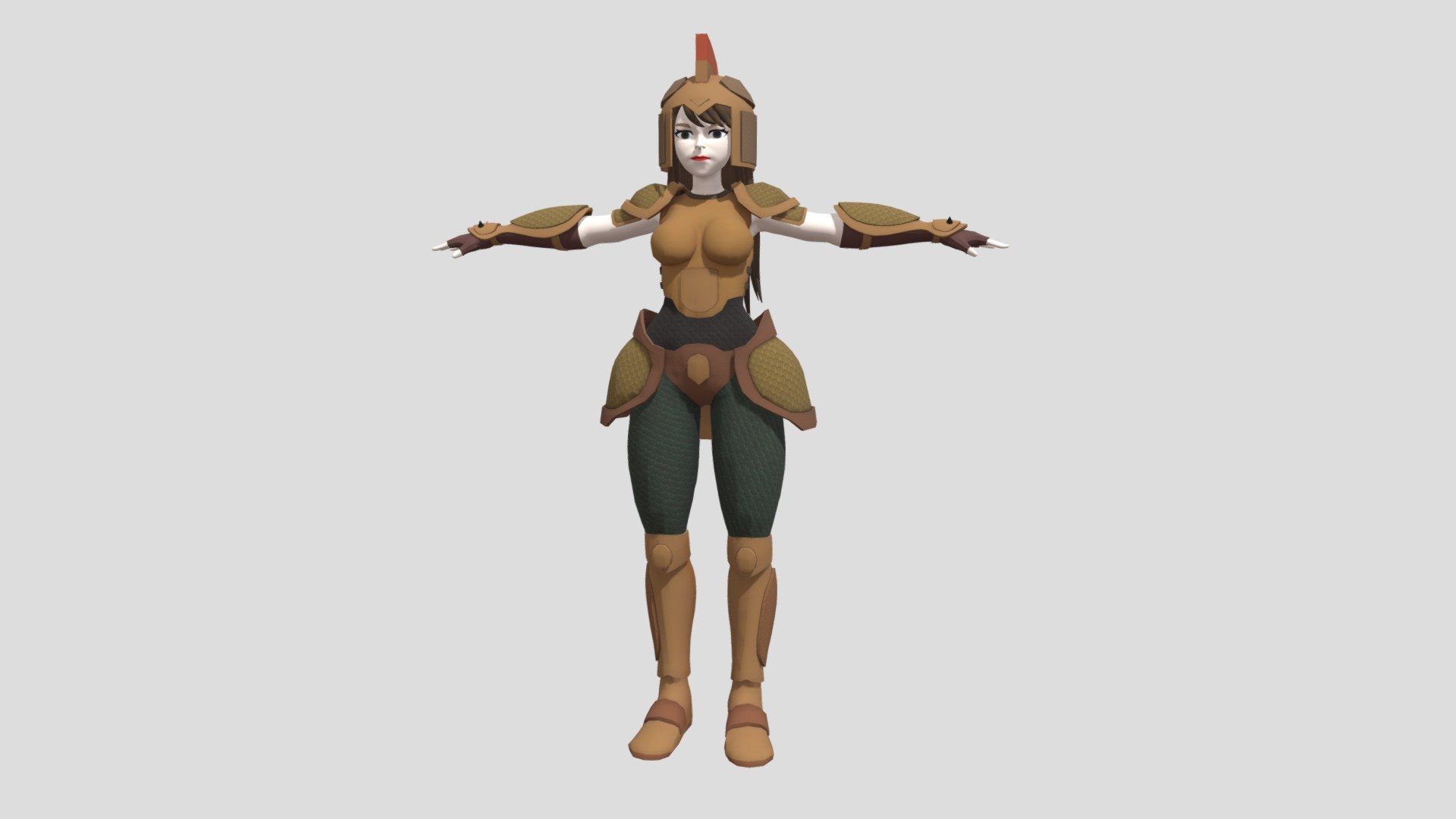 Female Warrior 3d Model By Pondowolimo [5cbc343] Sketchfab