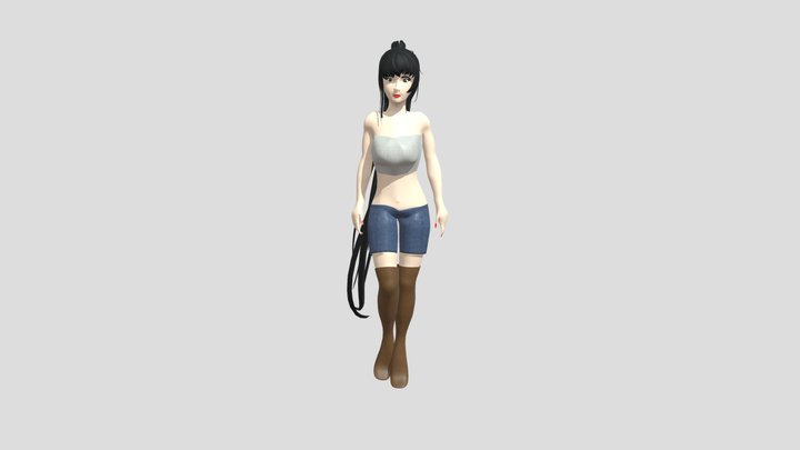 3D Girl Model 3D Model