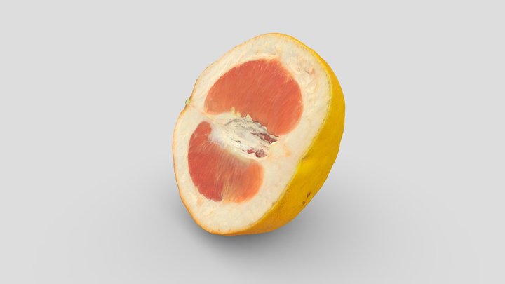 Grapefruit low poly 3D Model