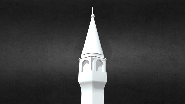 Turkish style minaret 3D Model