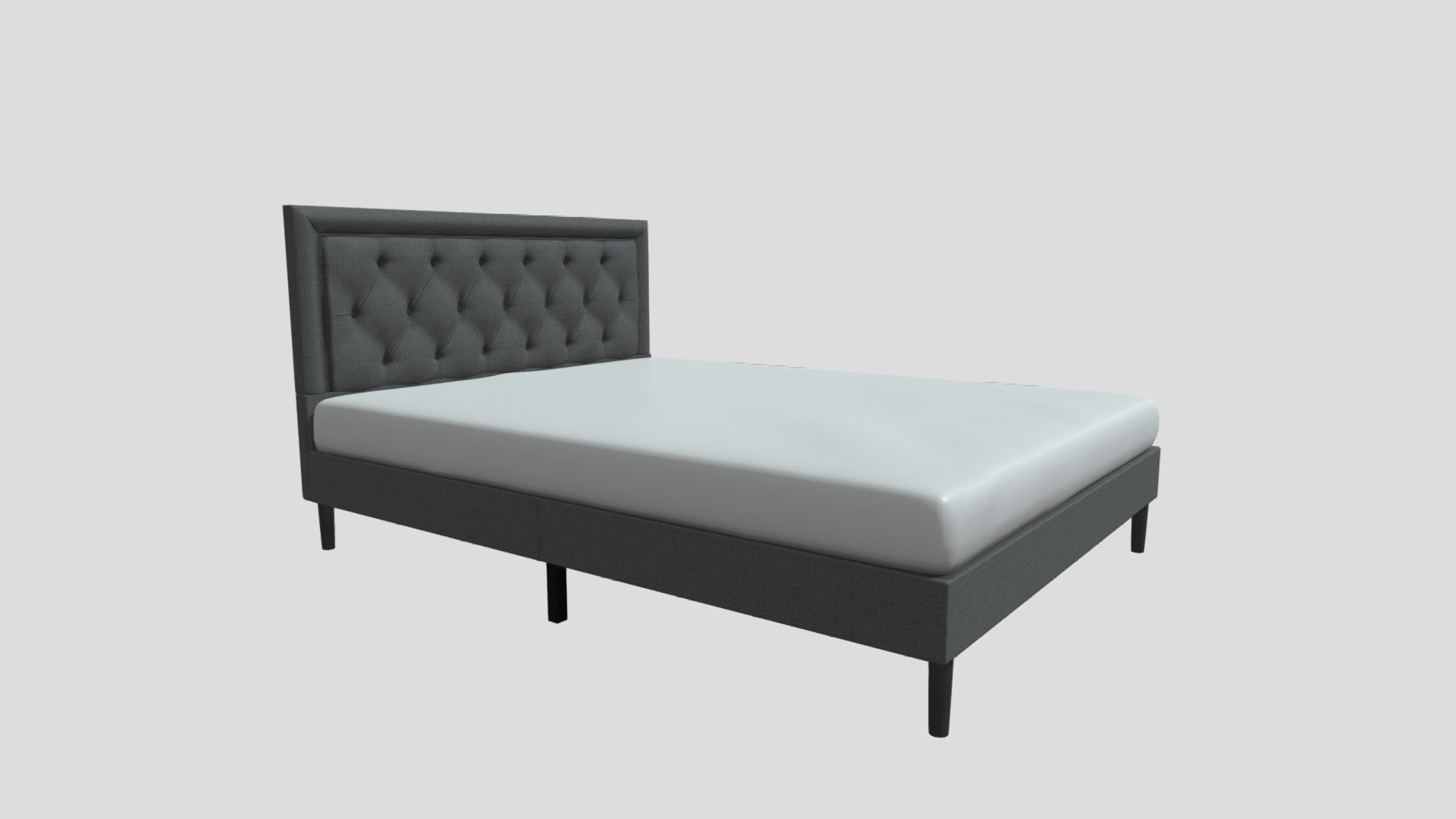 Large King Size Bed - Download Free 3D model by kane_sk06 (@kanesk06 ...