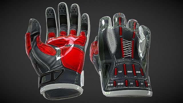 Sport Gloves | Red Dreamer 3D Model