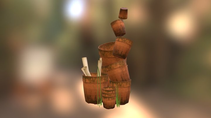 Diagon Alley - Pots 3D Model