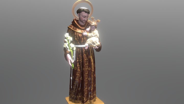 saint anthony of padua 3D Model