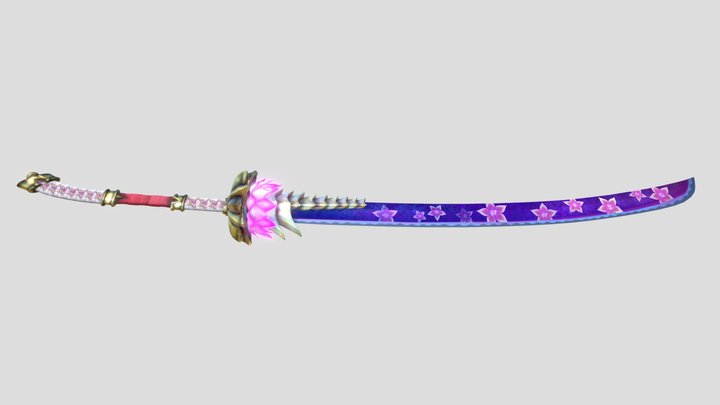 MHW Mods - Mizutsune Longsword Tamonowo 3D Model