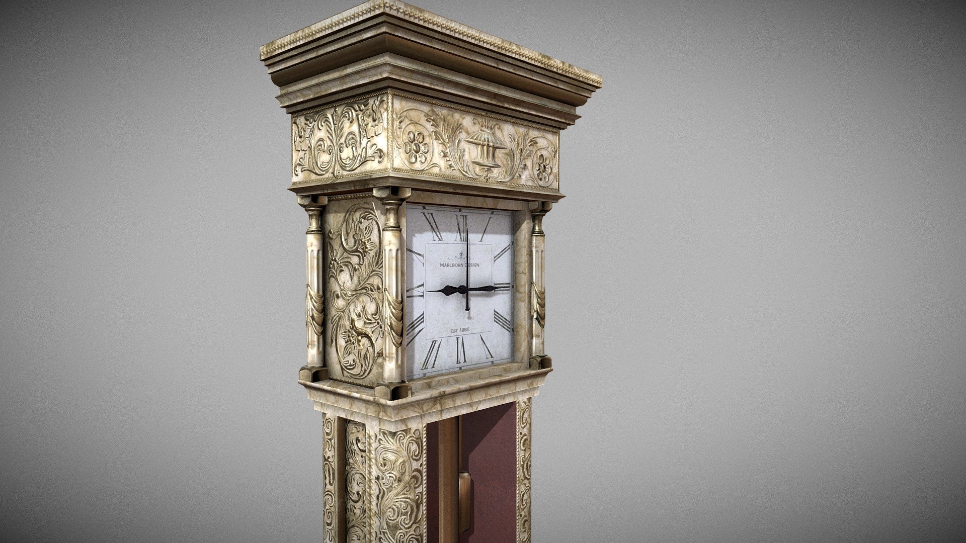 Clock with pendulum