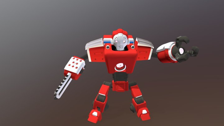 modeling the FUTURISTIC ROBOT 3D Model