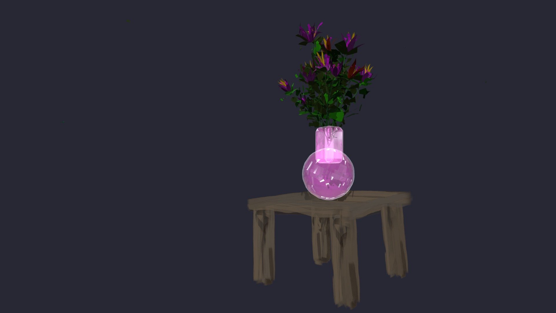 TableVaseFlowers — Sketchfab embed 3D viewer