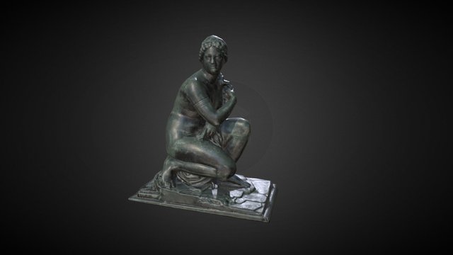 Baroque Statue 01 3D Model