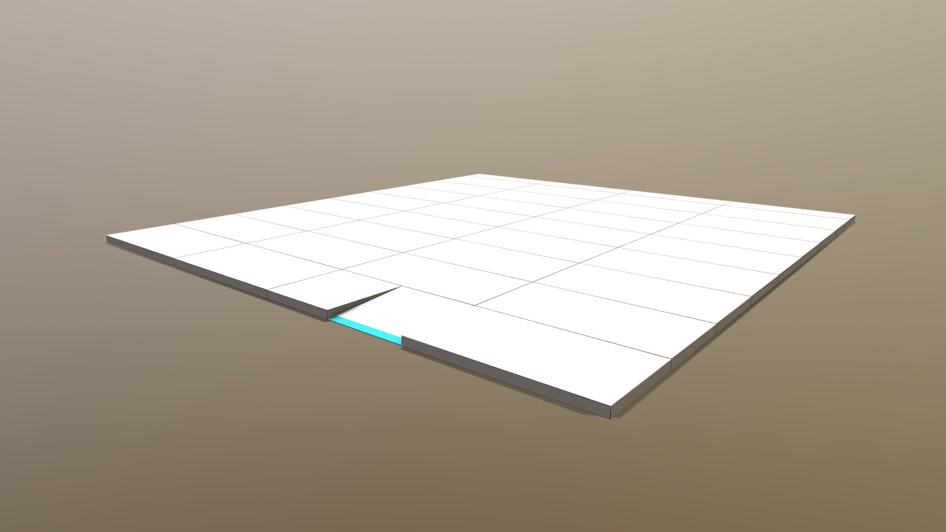 8x8.5M Platform Flooring with Ramp - 3D model by Concepts [5cc4682 ...