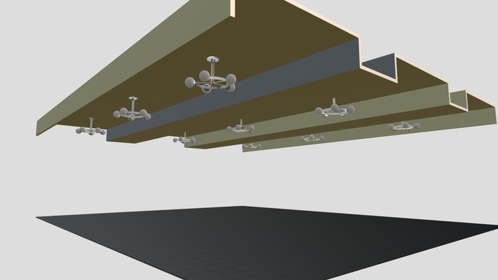 椿山荘様特注照明A 3D Model