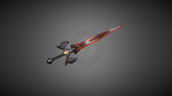 Stylized DnD Vorpal Sword 3D Model