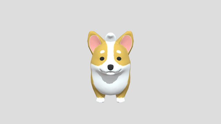 Corgi | Stylized Critters 3D Model