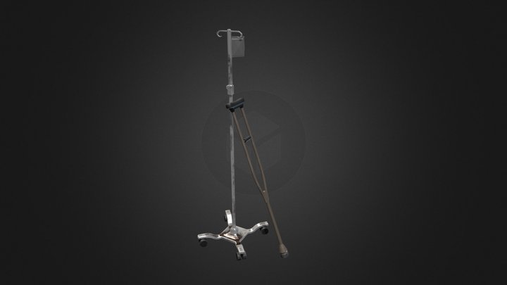 Crutch and IV Drip – Modello 3D gratuito STL