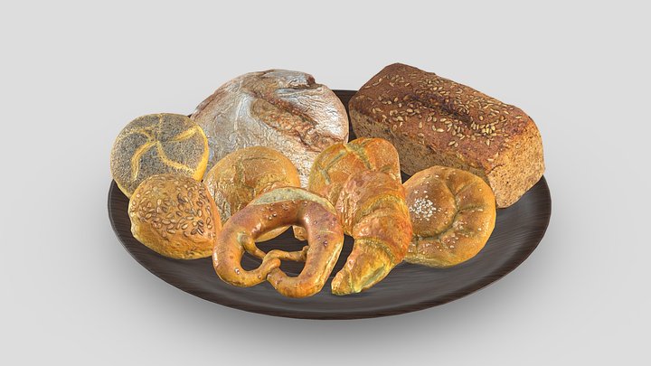 Bakery Products collection 3D Model