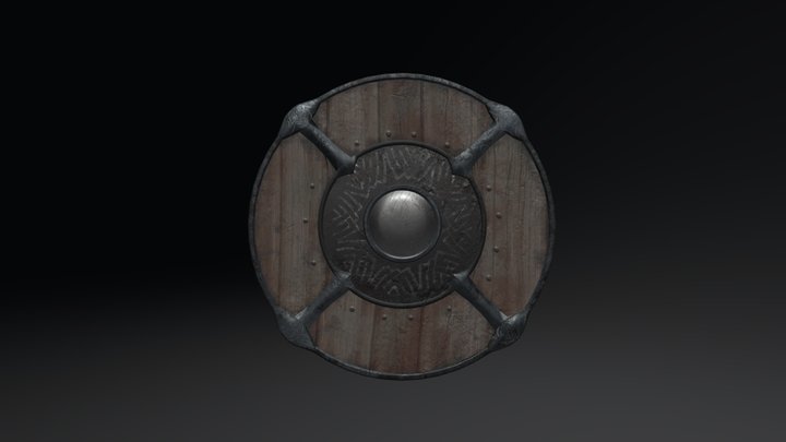 Viking Shield 3D Model
