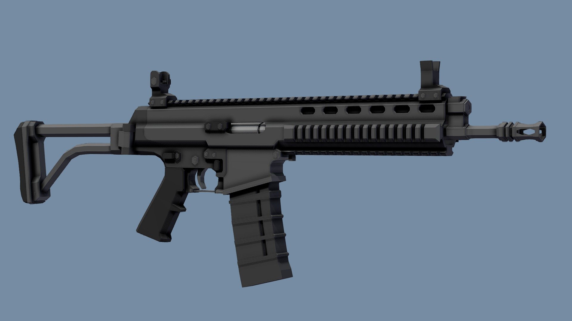 Low-Poly XCR-L CQB - Download Free 3D model by TastyTony [5cc7944 ...