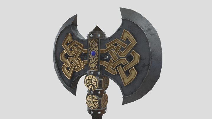 Dwarf Axe 3D Model