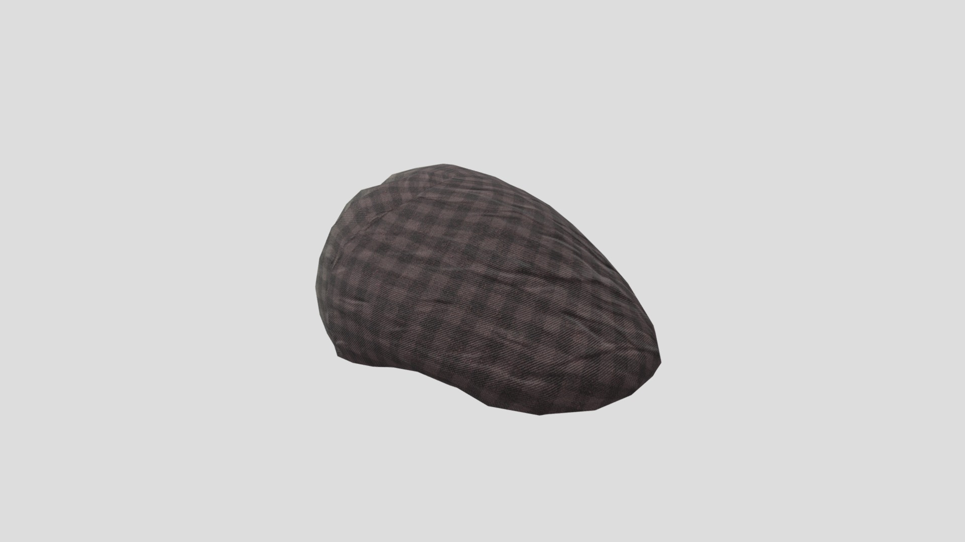 3D model Cap - This is a 3D model of the Cap. The 3D model is about a black rock on a white background.
