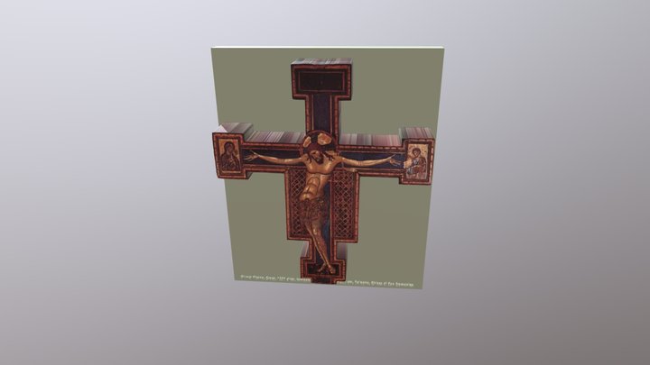 Giunta Pisano, Croce Chiesa di San Domenico 3D Model