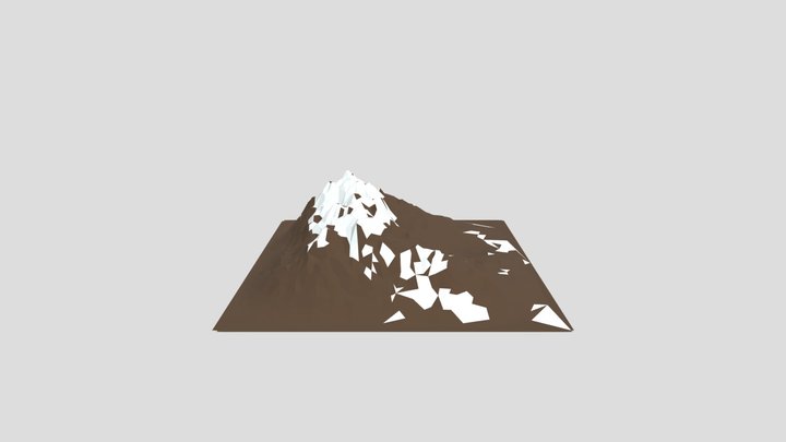 Low-Poly Mountain 3D Model