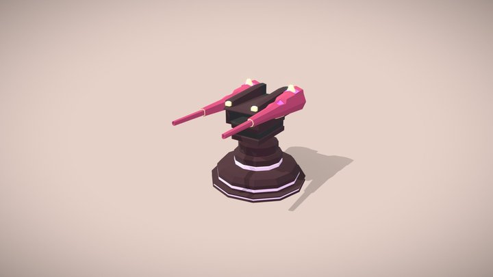 Pew Pew Turret 3D Model