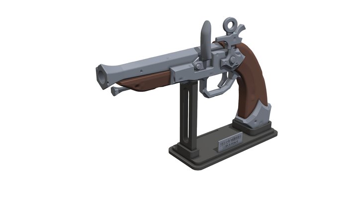Sailor Pistol - Sea of Thieves - Printable 3d 3D Model