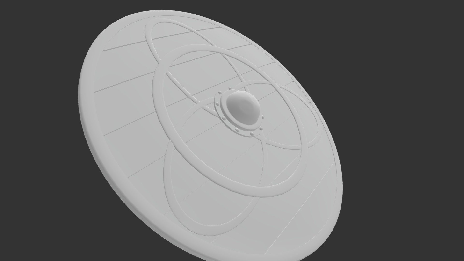 High Poly Viking Shield