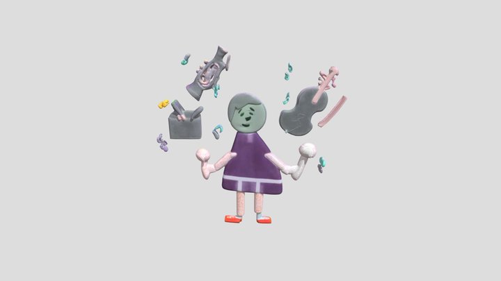 Meshy_AI_One_Person_Orchestra_0516161912_texture – Free 3D Model STL