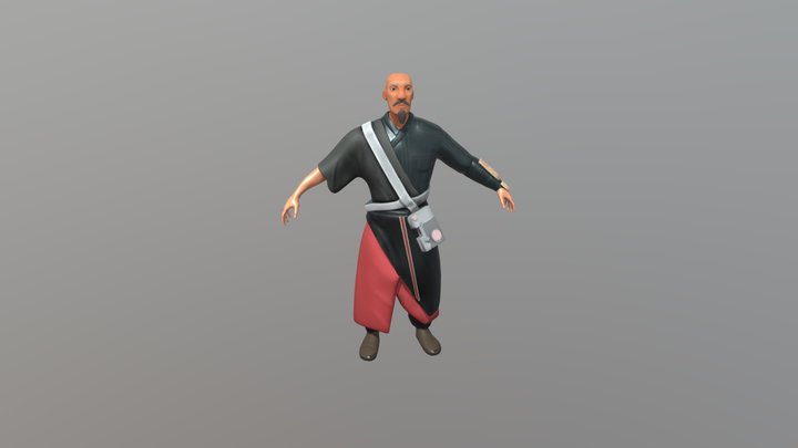 Star Wars Inspired Space Monk 3D Model
