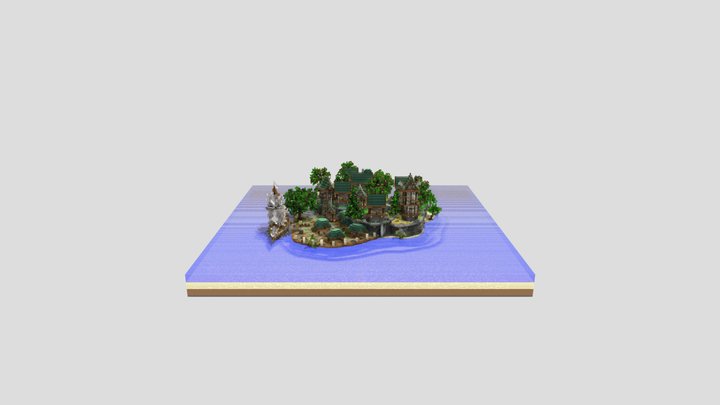 Sea Island 3D Model