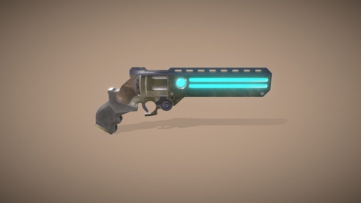 Sci-Fi Revolver 3D Model